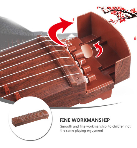 1 Pieza De Instrumento Musical De Madera, Juguete Guzheng De