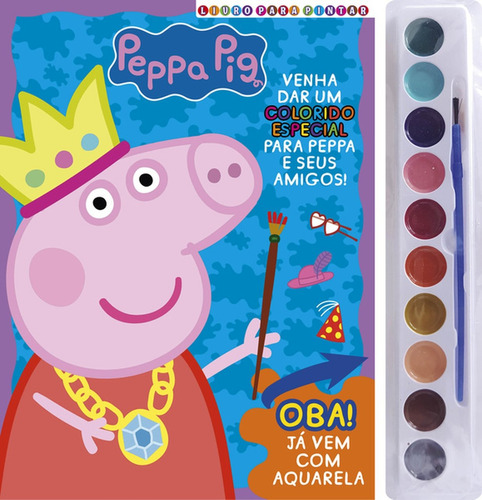 Peppa Pig - Livro para pintar: Venha dar uma colorido especial para Peppa e seus amigos!, de On Line a. Editora IBC - Instituto Brasileiro de Cultura Ltda, capa mole em português, 2021