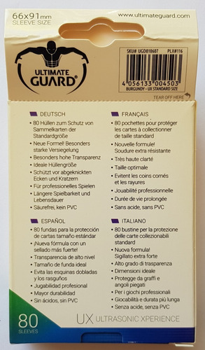Ultimate Guard Supreme Ux Micas Standard Size Burgundy
