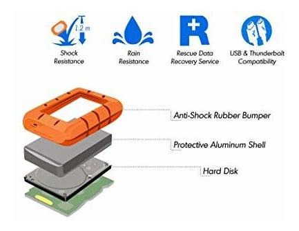 Lacie Carcasa Rigida 5 Tb Para Thunderbolt Usb