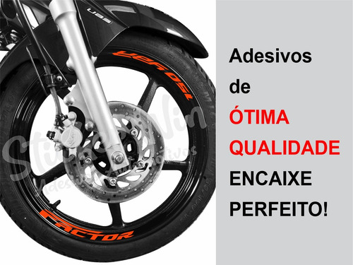 Adesivo De Roda Refletivo Yamaha Factor 150 2024 Mod.a1