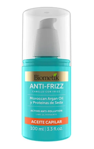 Aceite Capilar Biometík Argan Oil Y Proteínas 100 Ml