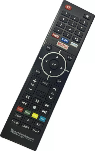 Control Remoto Televisor Tv Marca Westinhouse 4k Con Aplicaciones Uhd No Voz