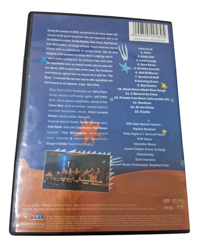 Bela Fleck & The Flecktones Live At The Quick Dvd Estándar
