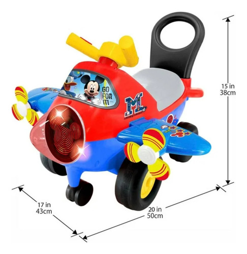 Avión Montable Kiddieland Disney Mickey Drop002