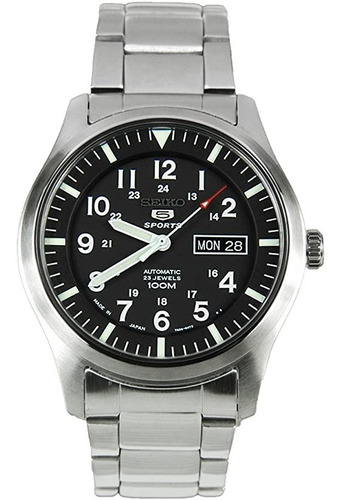 Imagen 1 de 6 de Reloj Seiko 5 Automatico Snzg13k Military 100m Para Hombre
