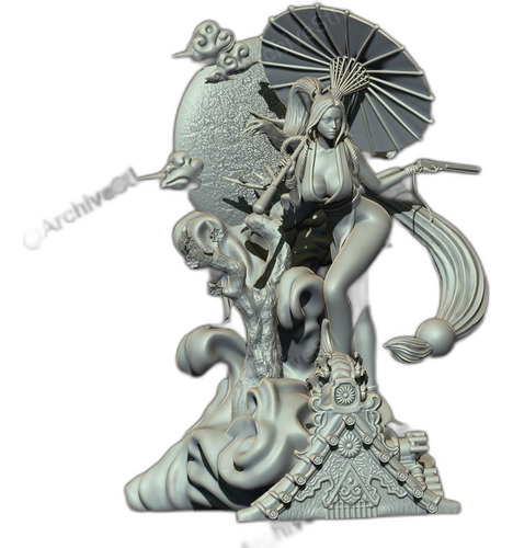 Mai Shiranui King Of Fighters Archivo Stl Para Impresion 3d