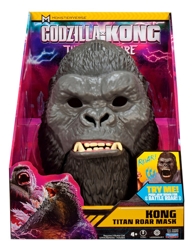 Máscara Titan Roar King Kong Godzilla X Kong The New Empire