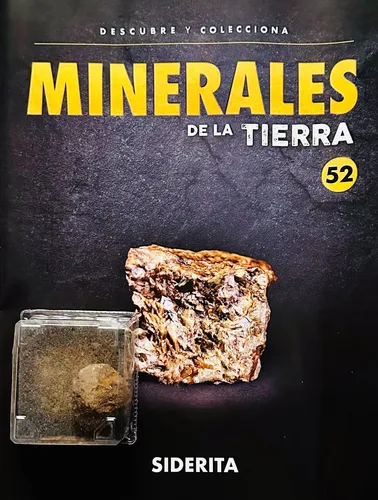 Coleccion Minerales NÂș 52 Siderita Fasiculo + Piedra