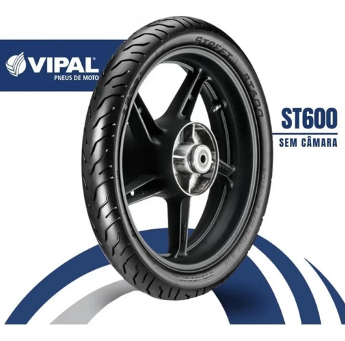Pneu Dianteiro 80/100-18 St600 Vipal Tss 150 Factor 125i Ed