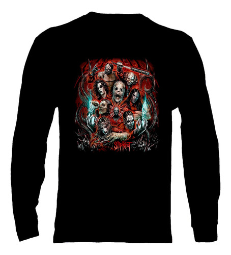 Polera Manga Larga Slipknot - Ver 25 - Banda