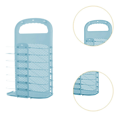Cesta De Lavandería Plegable, Organizador De Ropa Azul Y S