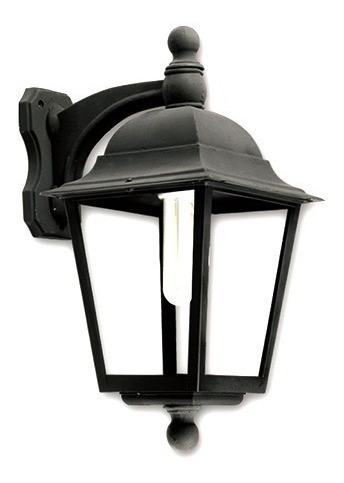 Farol Polipropileno Techo Desmontable Con Ménsula Negro