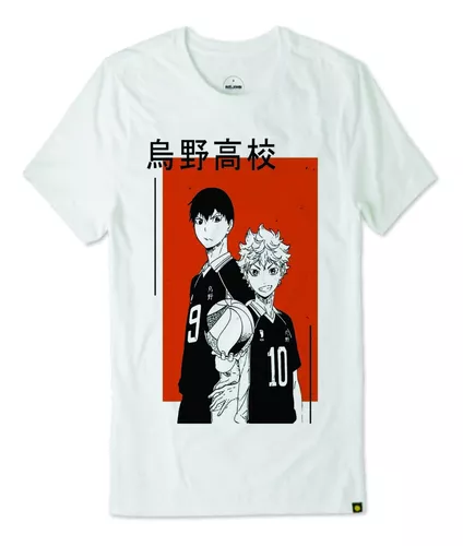 Camiseta Anime Haikyuu Volei T-Shirt Anime Vôlei - Preto