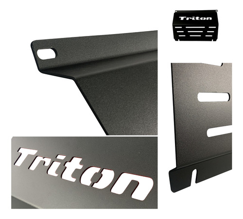 Protetor Peito Aço Para Triton L200 2007 A 2020 Preto