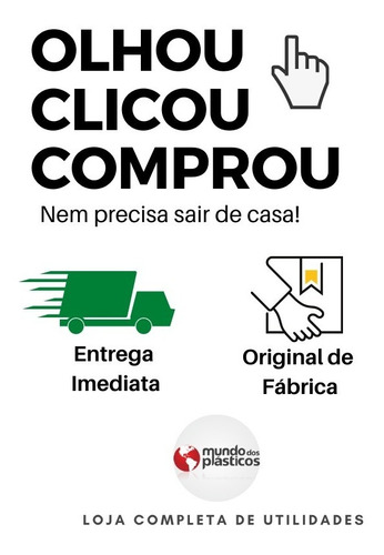 Espelho Redondo Decorativo Com Alça 60cm Ø - Cor Preto