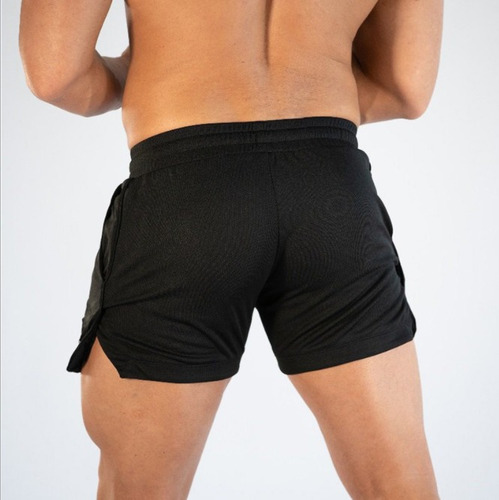 Gym Shorts Cortos, Ajustado, Gimnasio, Entrenamiento, Casual