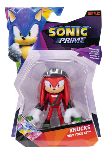 Knuckles Nudillos Yoke Figura Articulada 13cm Sonic Prime