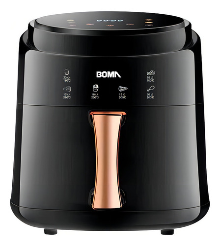 Fritadeira de ar Boma de 8 litros 1400w com display LCD Nnet