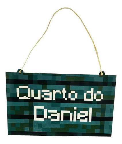 Plaquinha Mdf Decorativa Mcraft Meu Quarto Com Nome