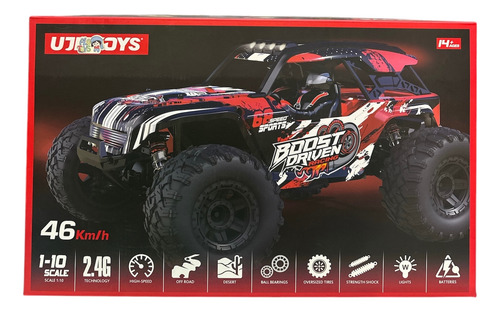 Auto R\c Profesional De Pila Recargable Corre 46 K / H Amarillo