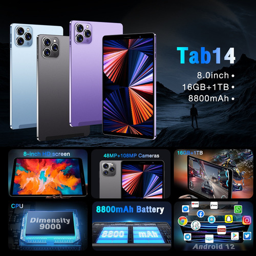 Smartphone Android Barato Tab14 8.0 16 Gb+1 Tb+tf128 Gb