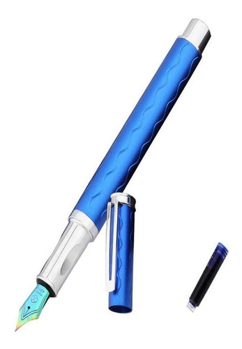 Bolígrafo Tipo Fuente Recargable, Mxlbm-005, 1pza, 0.5mm, 5m Tinta Cian Exterior Cian