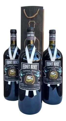 Fernet Beney Botellon 1500 Pack X Tres Una Locura!