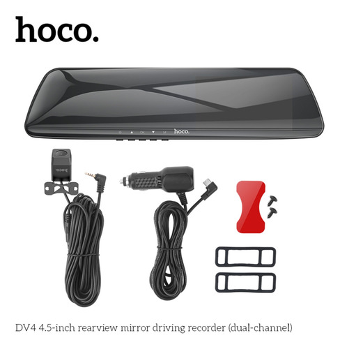 Camara Hoco Para Auto Dv4 Pantalla Ips Hd 1080p Espejo Dimm