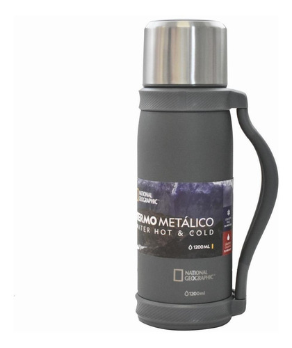 Termo National Geographic Acero Inox 1.2 Lts  Color Gris