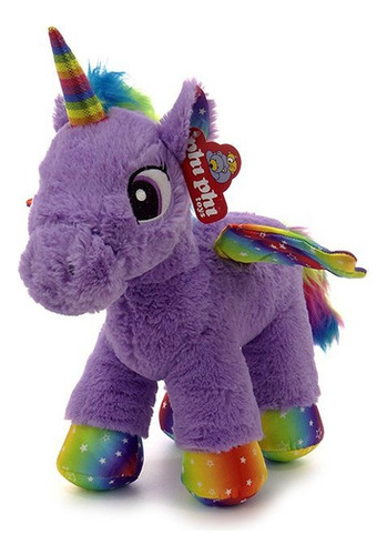 Unicornio De Peluche Parado Con Alas 35 Cm Ploppy 370536 