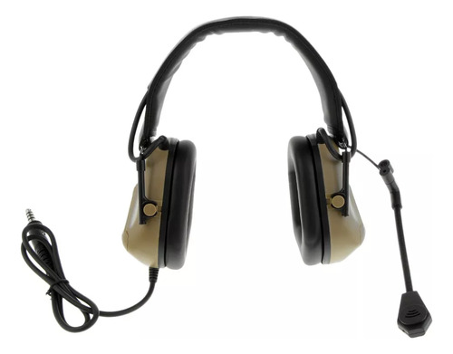 Auriculares Militares Con Protección Auditiva, Color Canela
