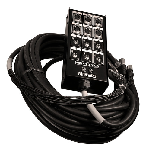 Multicabo Medusa 12 Vias 6 Xlr / 6 P10 20 Metros