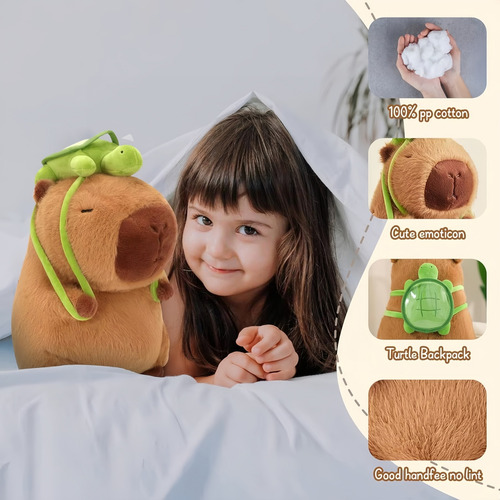 Capibara De Peluche, 33 Cm, Regalo Para Niños