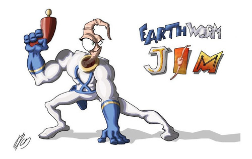 Imagen 1 de 9 de Cartucho Juego Sega Megadrive Genesis 16 Bit Jim Earthworm