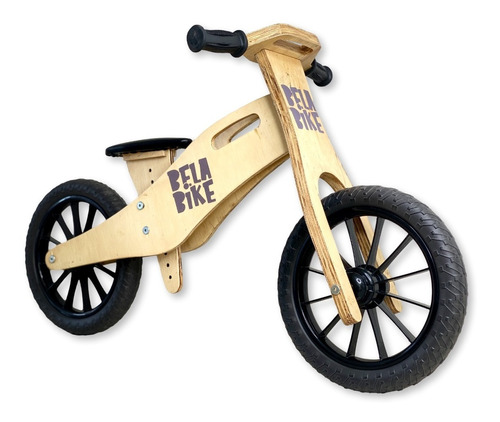 Bicicleta Sem Pedal Infantil Equilíbrio Madeira Balance Bike