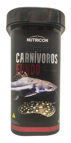 Ração Nutricon Carnívoros De Fundo 110g Arraia Pirarara