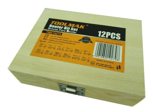 Imagen 4 de 4 de It Set Juego De Fresas 12 Piezas 1/4 Tupi Router Toolmak