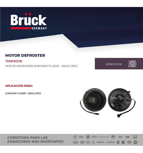 Motor Defroster Calefaccion Eurovan 00 01 02 03 04 2.5 Lts