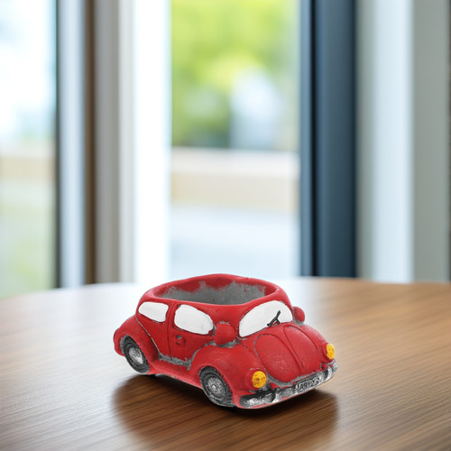 Maceta Creativa Para Coche Retro Con Plantas Suculentas, Mic