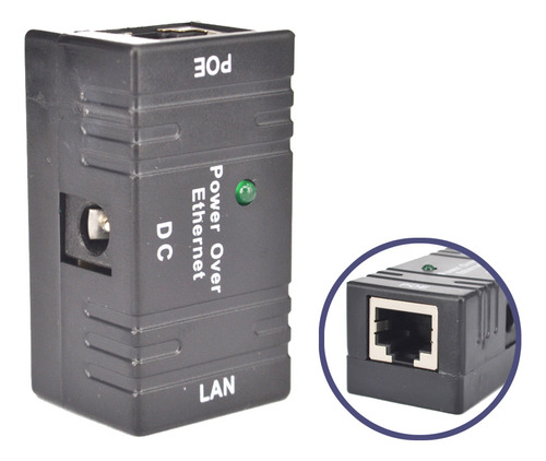 Mini Poe Ethernet Cctv Rj45 Camara Ip Red Lan 5v 48v