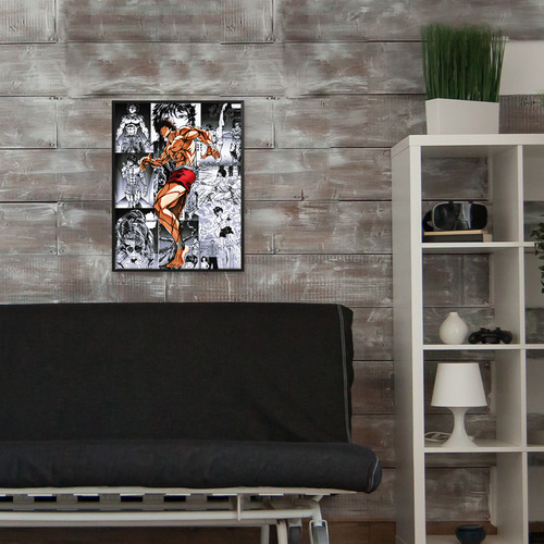 Cuadro Anime Peleas Baki Hanma Sala Cuarto Estudio C/ Marco