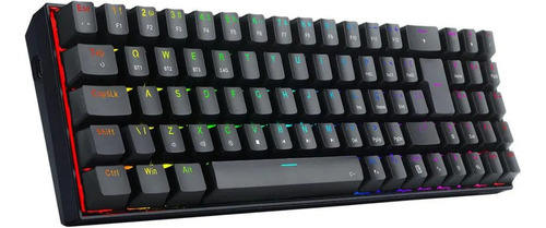 Teclado USB para jugadores Zed Pro Rgb Switch Brown Redragon