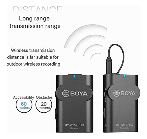 Boya Micrófono Inalámb Duo Lavalier De 2,4 Ghz By-wm4 Pro-k1