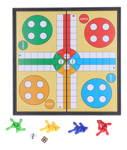 Juego De Ajedrez De Viaje Magnético, Plegable, Portátil, 4 C