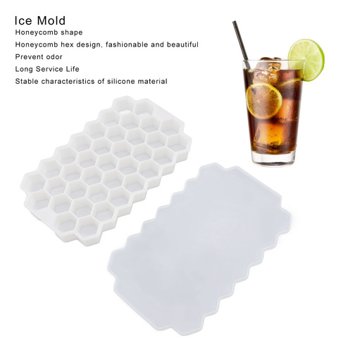 Nido De Abeja De Silicona Flexible Ice Mold 37 Rejillas