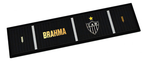 Tapete Barmat Porta Copo Brahma Licenciado Atlético Mineiro Cor Preto