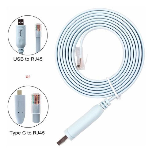  Ftdi Usb To Serial  Rs Console Rollover Cable For Cisc...