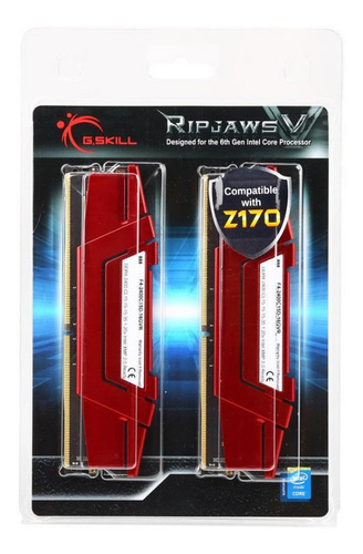 Imagem 3 de 3 de Memorias Ddr4 G.skill Ripjaws V Series 16gb(2x8)2400mhz Xmp