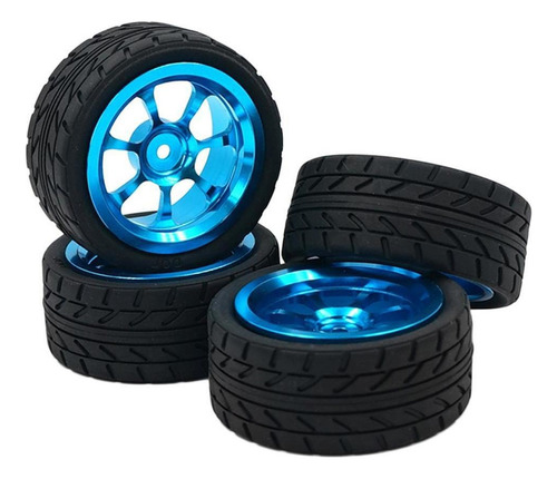 Paquete De 4 Llantas Y Rines De Coche Rc Llantas Para